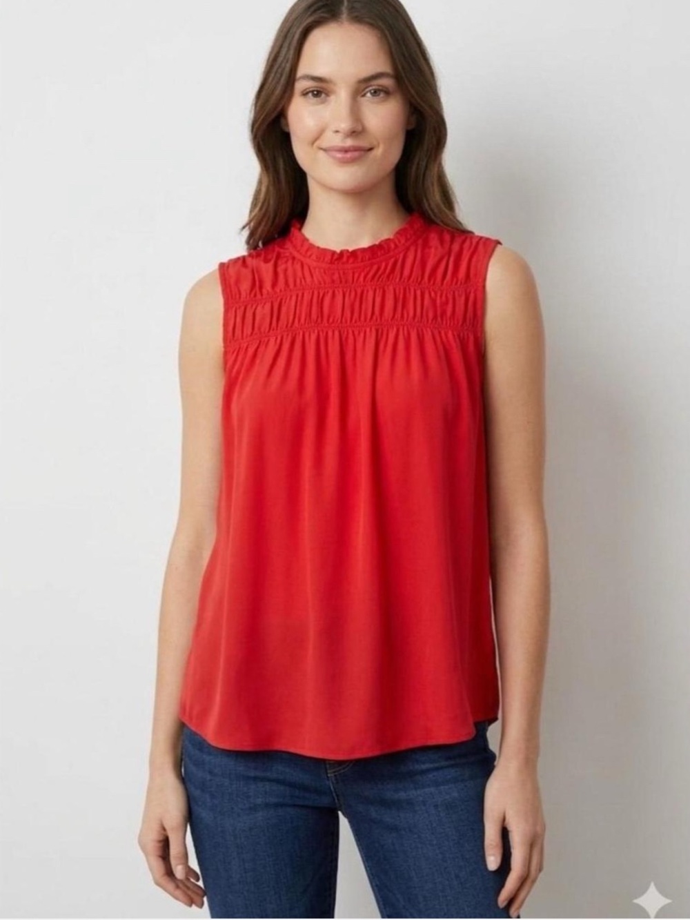 JOIE NWT RED HI NECK TANK TOP